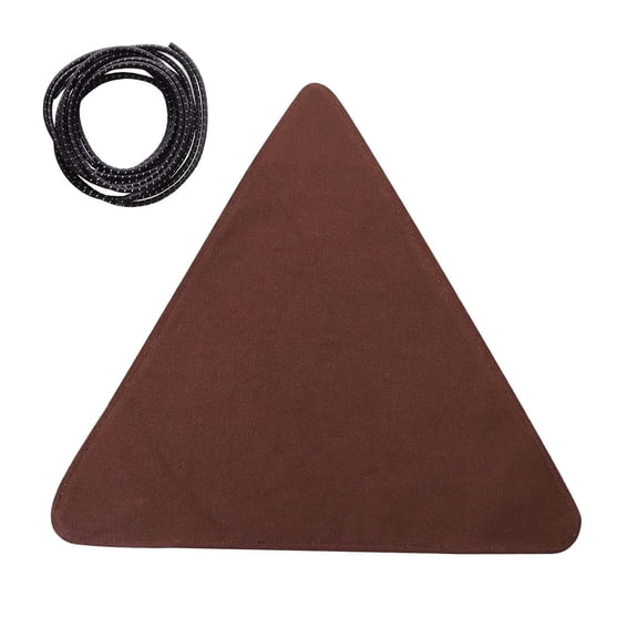harayaa Canvas Camping Triangle Stool Cloth Wear Resistant Slacker Folding Fishing Chair Brown
