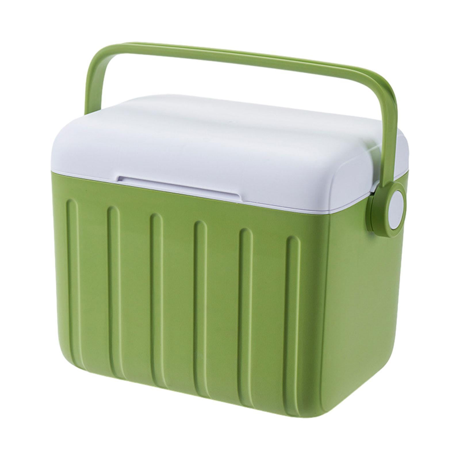 harayaa Cooler Box Carrier 6L with Handle Beverage Storage Organizer Container Ice Chest Green