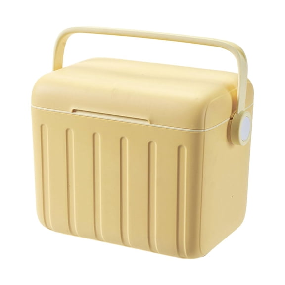 harayaa Cooler Box Carrier 6L with Handle Beverage Storage Organizer Container Ice Chest Yellow