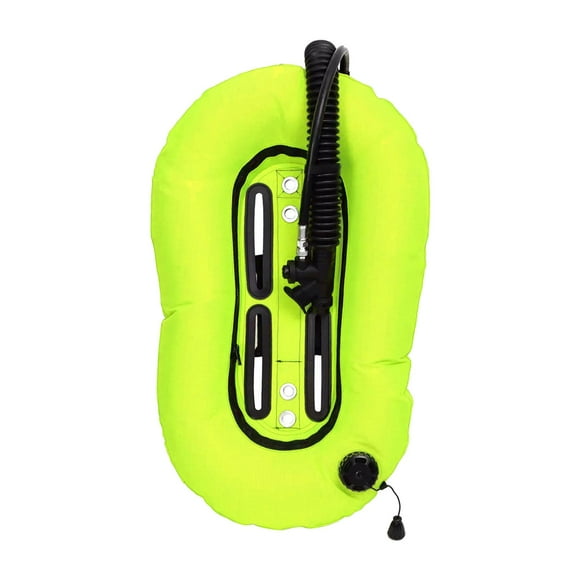 harayaa Diving Snorkeling Donut Wing Single Tank Scuba BCD Set for Freediving Diving Yellow