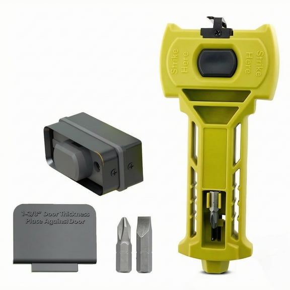 harayaa Door Latch Installation Tool Mortise Jig Router Kit Durable Molded Body with Metal Cutters for Workshop Jobsite and Home Improvement Tasks