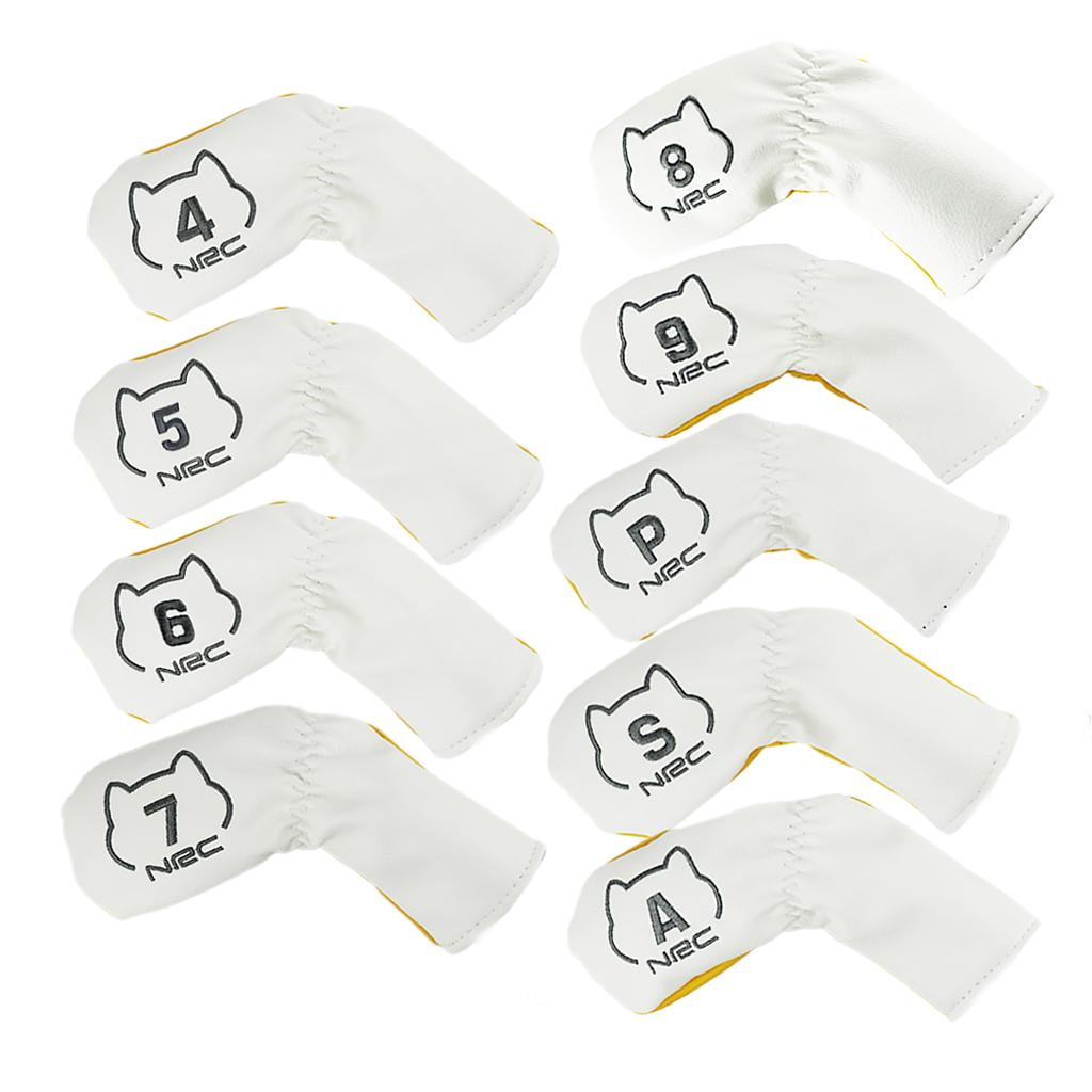 harayaa Dovewill9pcs Golf Club Head Covers Set Irons Headcover Husky Waterproof Putter