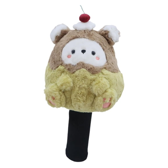 harayaa Driver Headcover Cartoon Bear Plushie Cute Knitted Gear Funny Ideal Gift Stylish