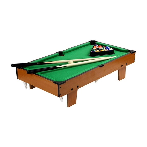 harayaa Durable Pool Table Set Game Toy 15 Colorful Balls, 1 Cue Ball Billiard Cues Wood