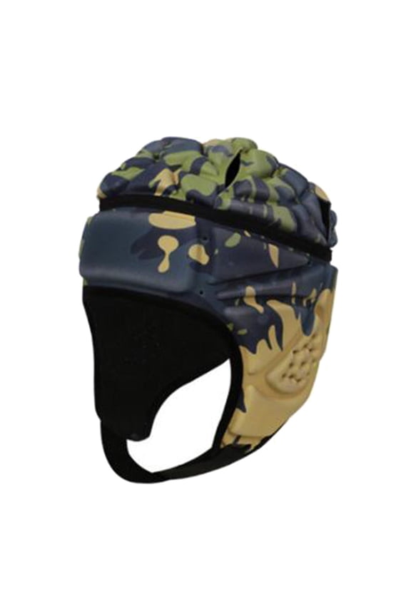 EVA Goalkeeper Rugby Soccer Football Rugby Hat Head Protector Guard Flame Gray