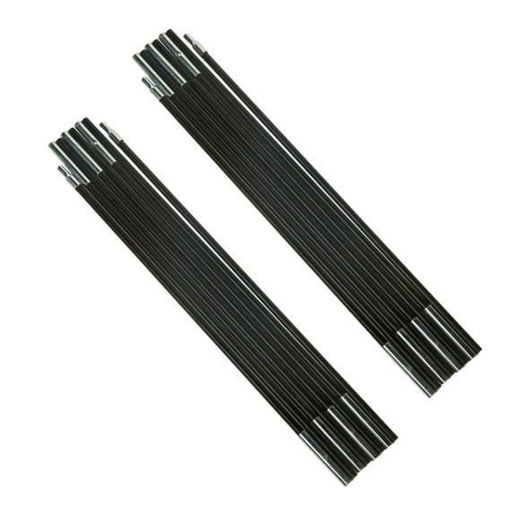 harayaa Fibreglass Tent Poles Replacement Black Pre Assembled Tent Poles for Camping 3.4m 2 Person
