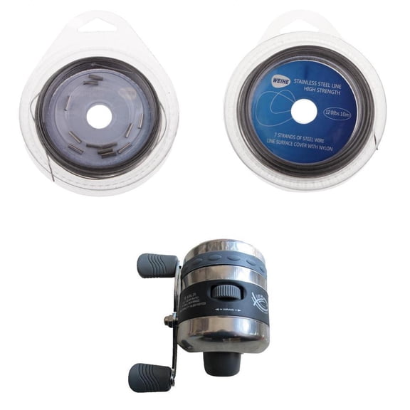 harayaa Fishing Reel Closed Face Under- Reel with 2 Fishing Leader