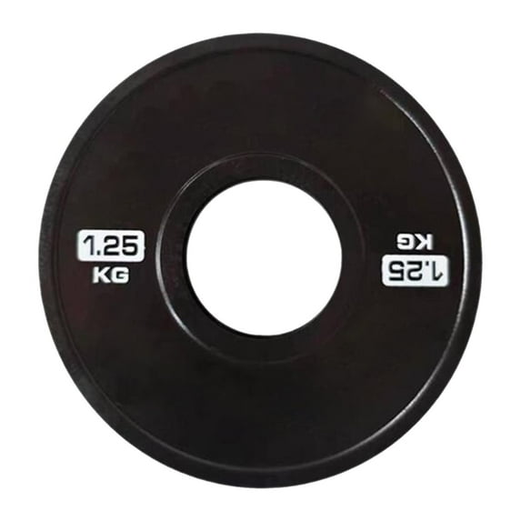harayaa Fitness Modified Weight Plates Barbell Plates with Rubber Steel for Weightlifting Workouts And Strength Training for Weight Enthusiasts 1.25 kg Black