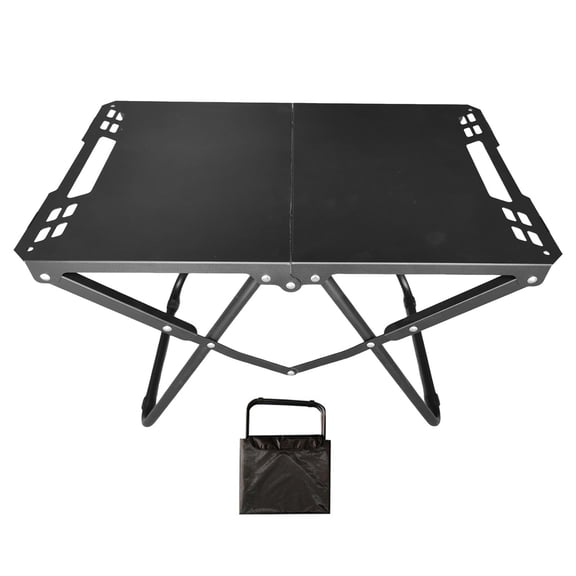 harayaa Foldable Camping Table Camp Table Quick Setup Versatile with Carry Bag for Beach without Light Stand