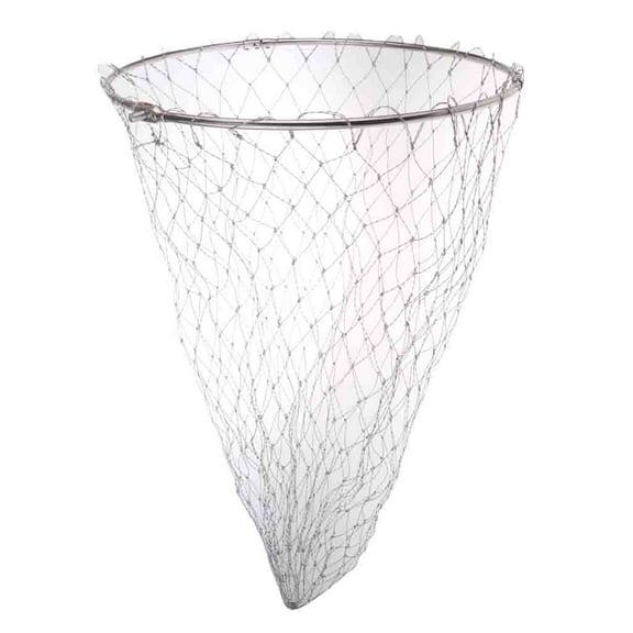 harayaa Foldable Fishing Net with Stainless Steel Frame, Double Nylon Mesh, Hand-Woven, C 40cm