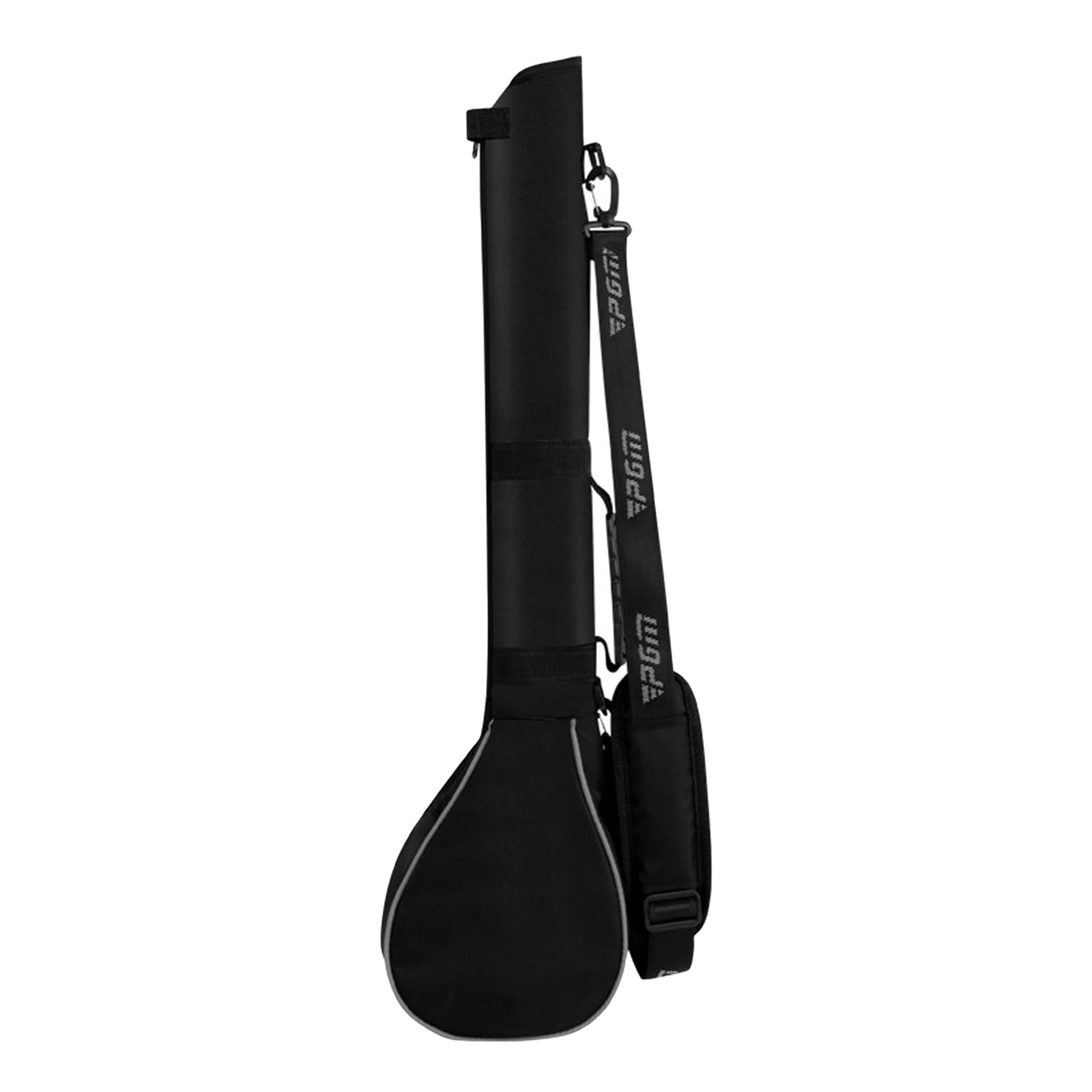 harayaa Foldable Golf Club Carrier Driving Range Black Travel Bag For Men Women Portable Black Silver