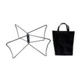 thumbnail image 1 of harayaa Foldable Stand Accessories BBQ Traveling Outdoor Box Holder L Black, 1 of 9