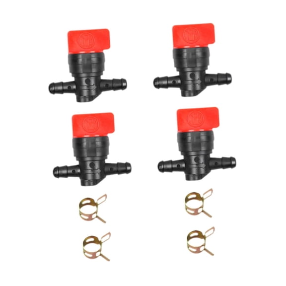 harayaa Fuel Shut Off Valve Engine Accessories Assembly DIY Inline Gas Shutoff Switch for Motorbike Pressure Washer Riding Lawn Mower 8pcs