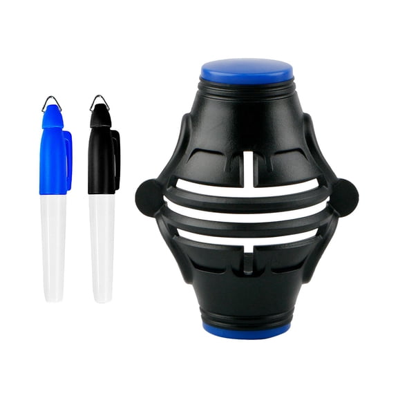 harayaa Golf Ball Line Liner Drawing Tool Durable Template Alignment Marking Liner Tools black blue