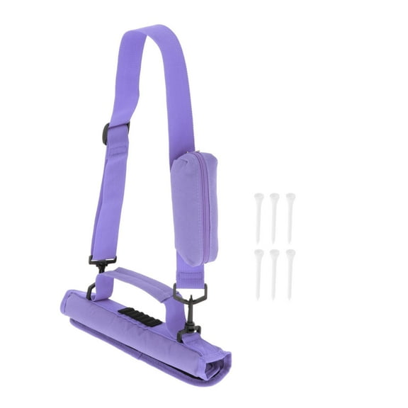 harayaa Golf Club Bag Travel Mini Driving Range Course Training Case with Shoulder Strap Purple