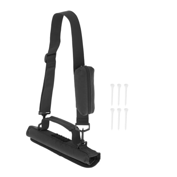 harayaa Golf Club Carry Bag with Ball Pouch Course Training Case Mini Carrier Black