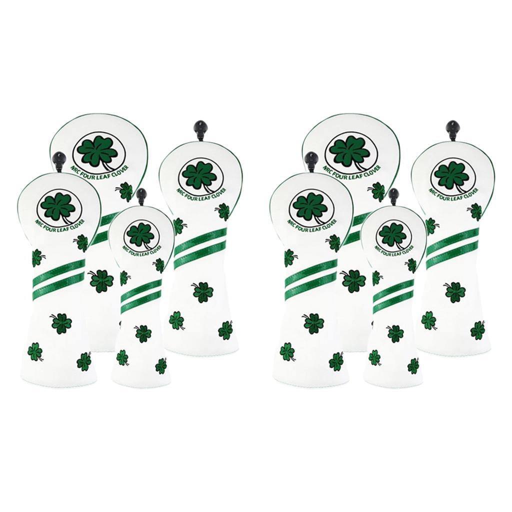 harayaa Golf Club Head Cover Driver Putter Cover for UT Wood Set, Waterproof Golf Club Headcover - White, 8 Pieces