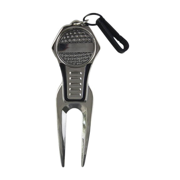 harayaa Golf Repair Tool, Zinc Alloy Golf Ball Fork Ball Marker Pitch Mark, Lightweight A