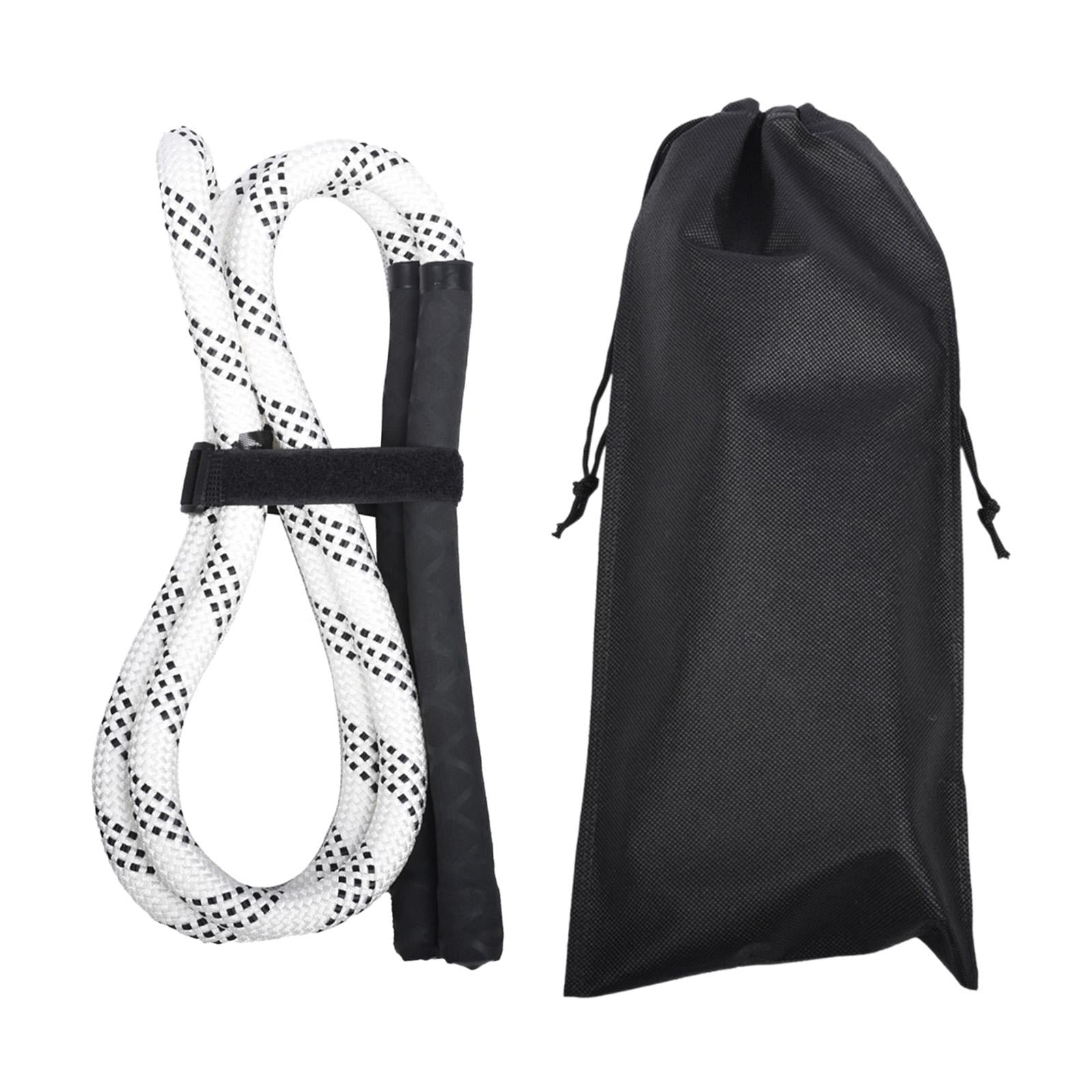 harayaa Golf Swing Rope Trainer Golf Practice Anti Slip Grip Golf Swing White Rope BlackGrip