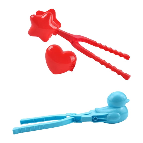 harayaa Heart Duck Star Snowball Maker Clamps Snow Making Sand Mold Snow Fight Game