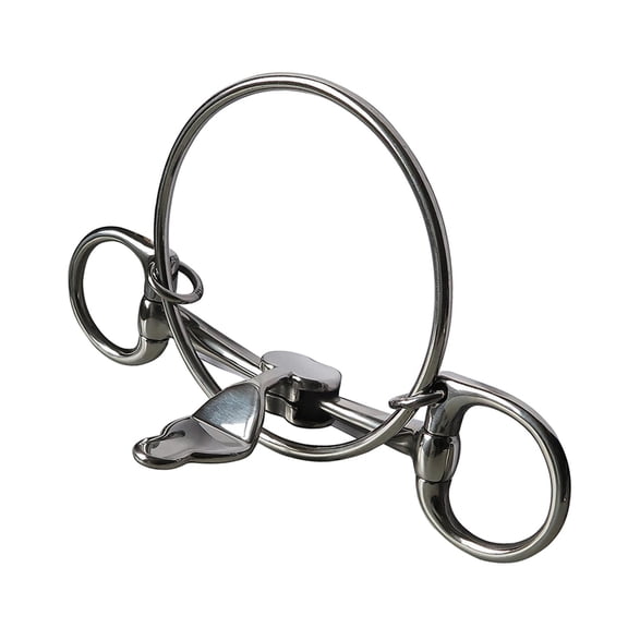 harayaa Horse Bit Equestrian with Curb Hooks Chain Western Style Stainless Steel Chewing