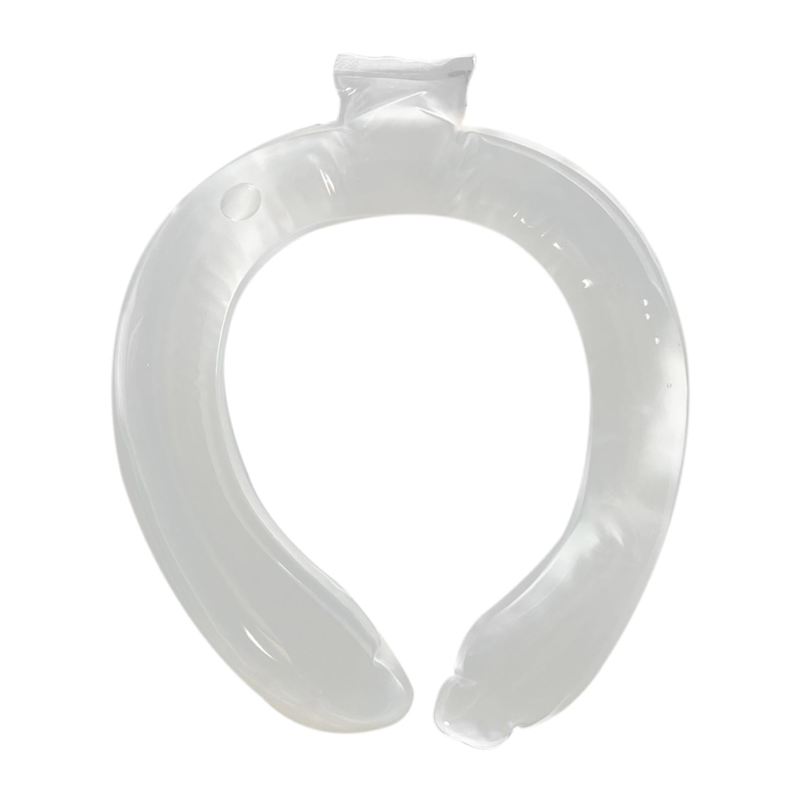 harayaa Hot Summer Neck Cold Cooler Wraps Chill Cold Ice Pack Reusable Neck Cooling Tube White