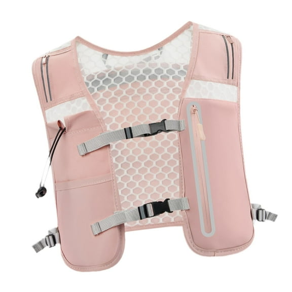 harayaa Hydration Backpack 4L Waterproof Running Vest Pack for Trail Jogging Cycling Pink