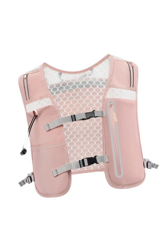 Hydration Backpack 4L Waterproof Running Vest Pack for Trail Jogging Cycling Pink