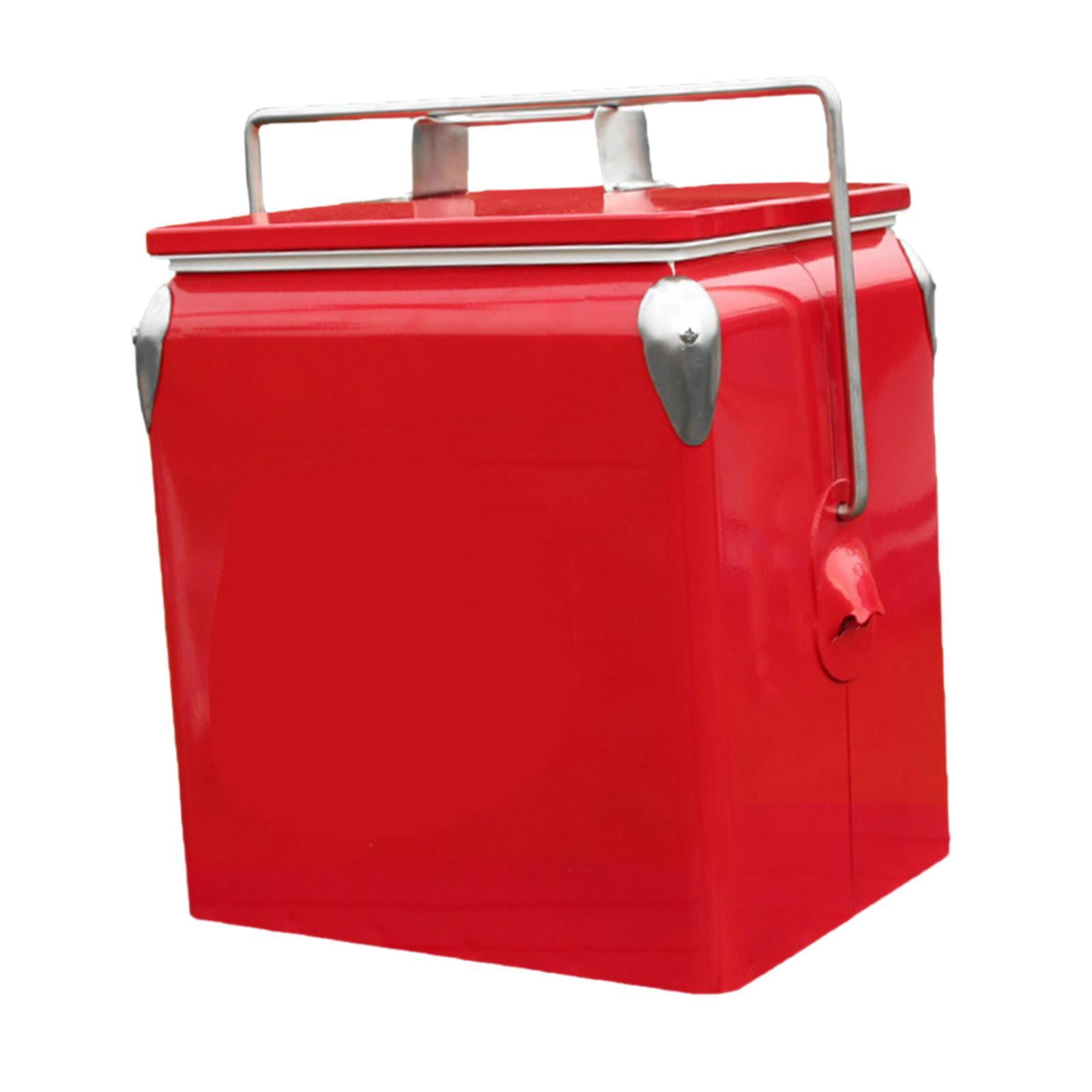 harayaa Ice Chest Portable Cold Storage Ice Box for Commercial Beach Barbecue red