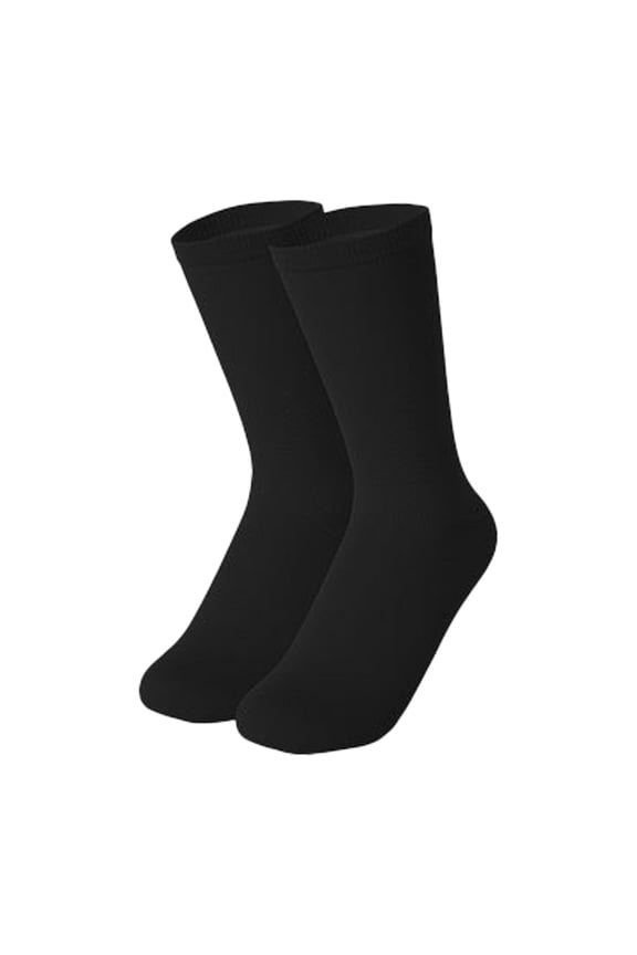 Ice Skating Socks Breathable Soft Cotton Roller Skating Socks for Women Girl Black