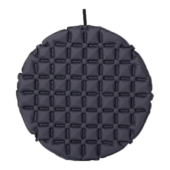 harayaa Inflatable Seat Cushion Folded Office Chair Cushion for Floor Concerts Plane Dark Gray