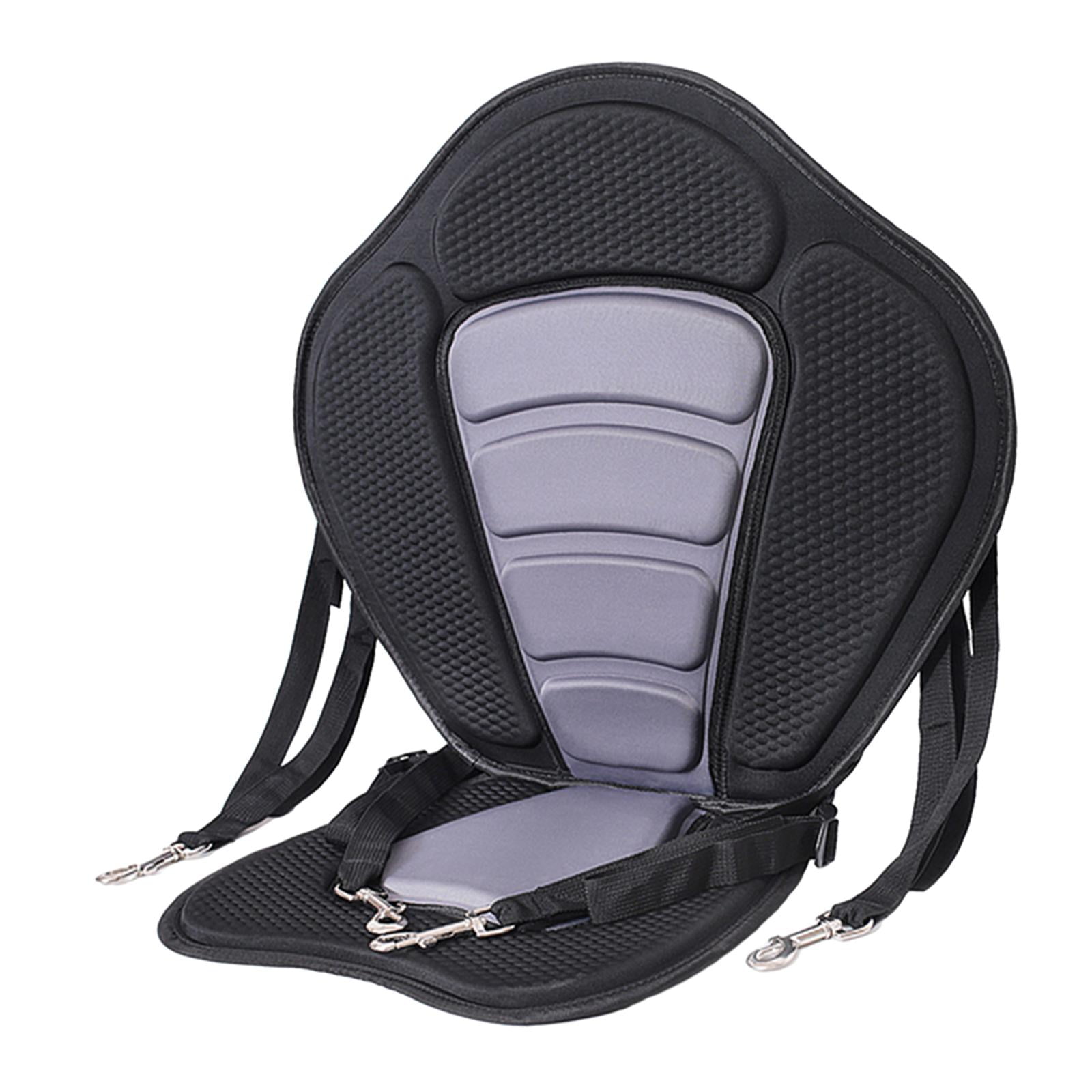 harayaa Kayak Padded Seat Canoe Seat Adjustable Cushion Cushioned Fishing Seat Anti Skid Grey