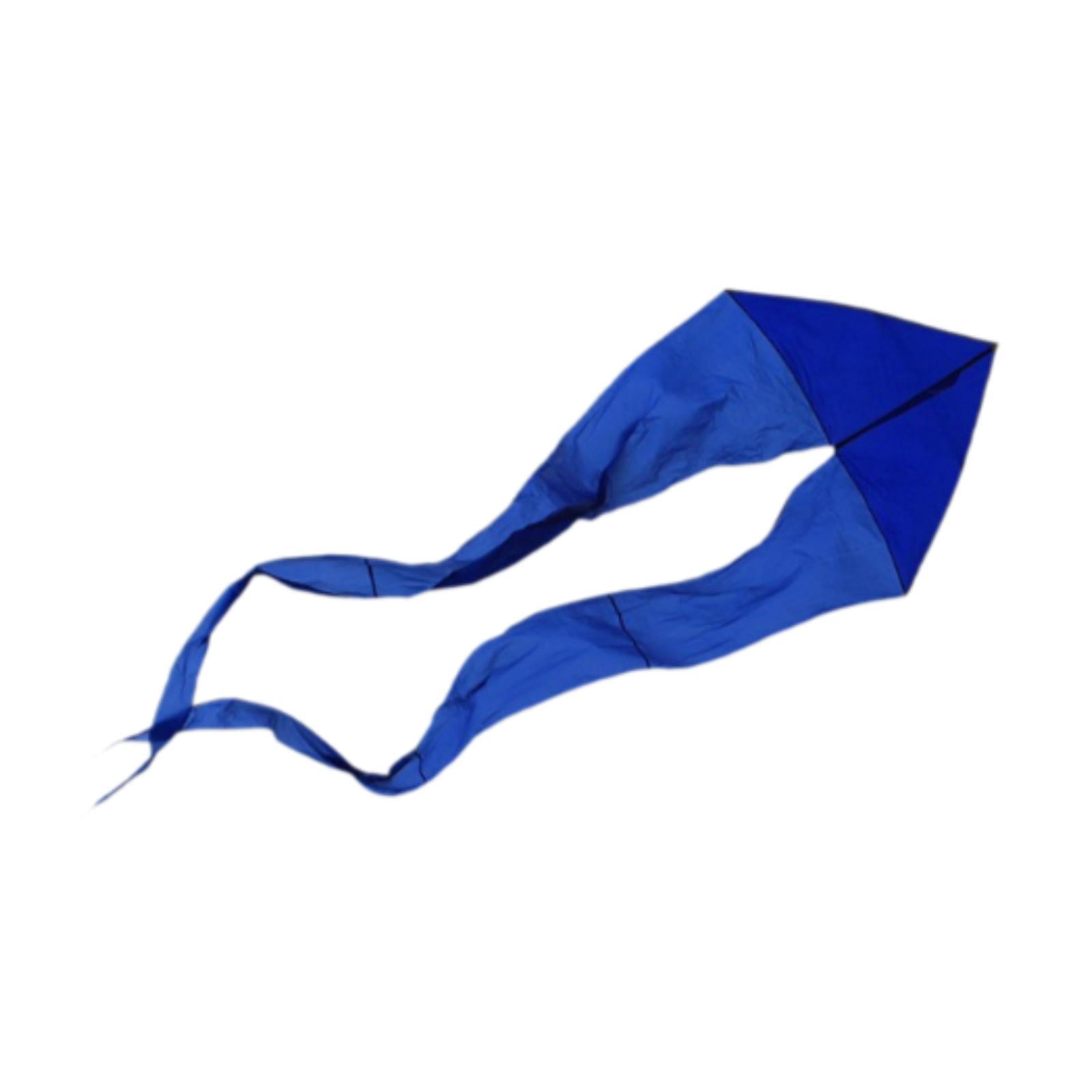 harayaa Kids Delta Kite Flying Toy Easy to Handle Portable with Long Tail Ghost Kite for Blue