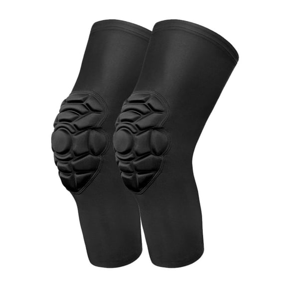harayaa Knee Paded Anti Slip Compression Leg Sleeve for Hiking Volleyball Basketball M
