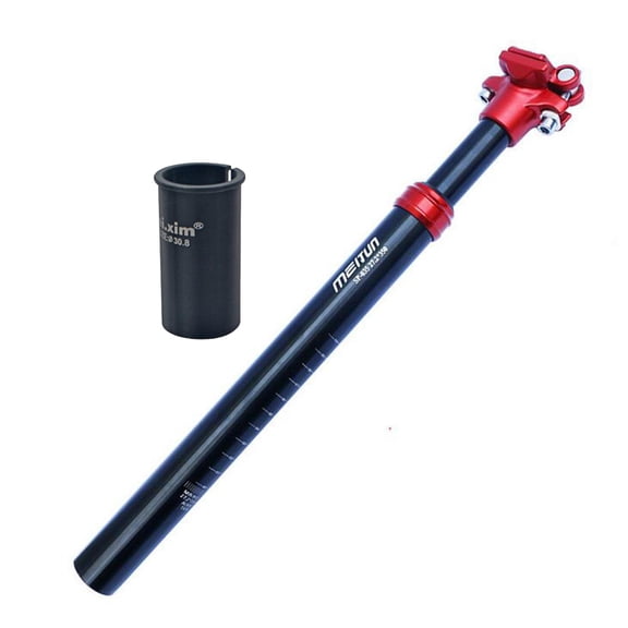 harayaa Lightweight Bike Seat Post Saddle Support Pole Cycling Part Shock Absorber 350mm with 30.8 Sleeve