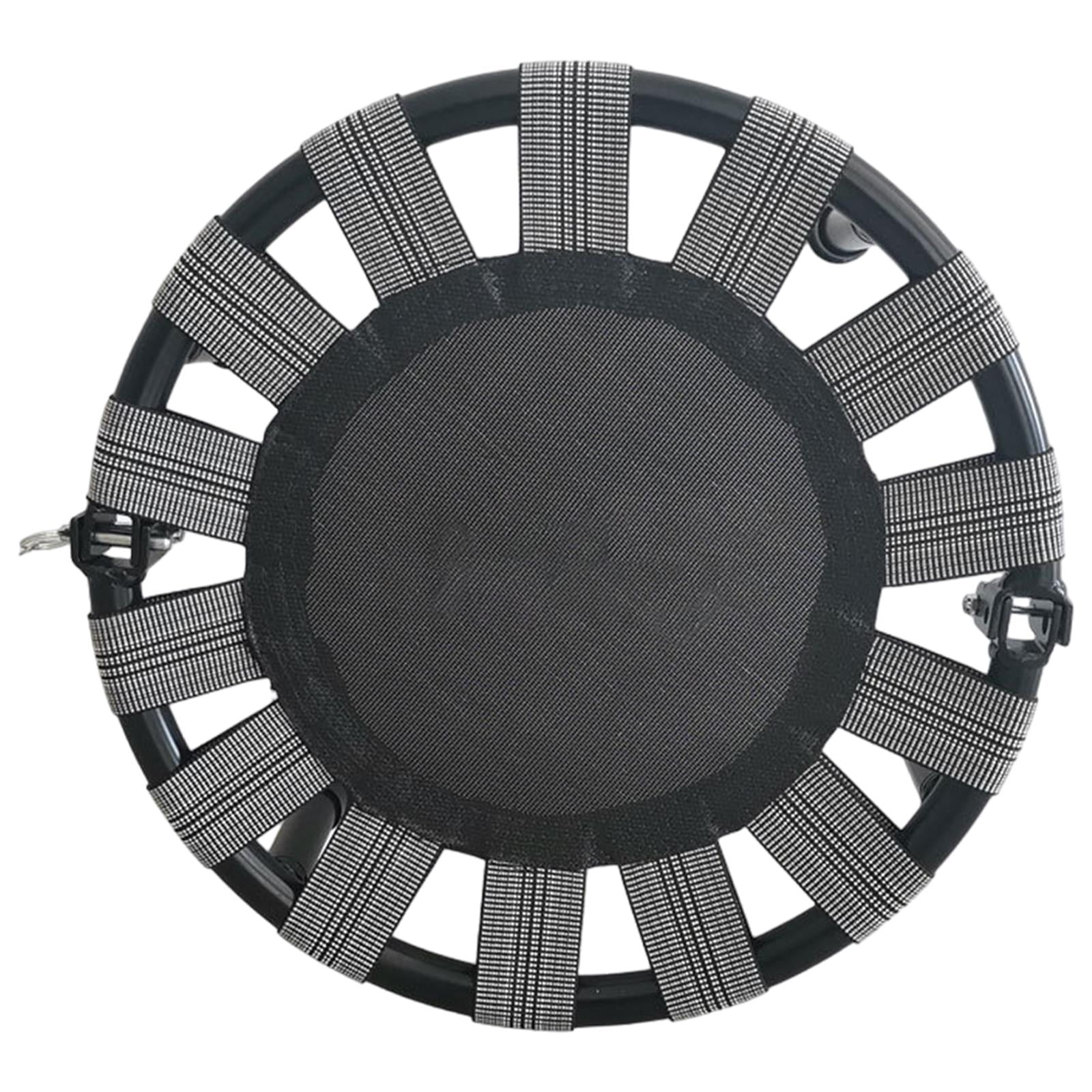 harayaa Mini Trampoline Folding Trampoline with Rubber Foot Pads Round Trampoline Jumping Bed for Birthday Gifts Fitness Workout Yard