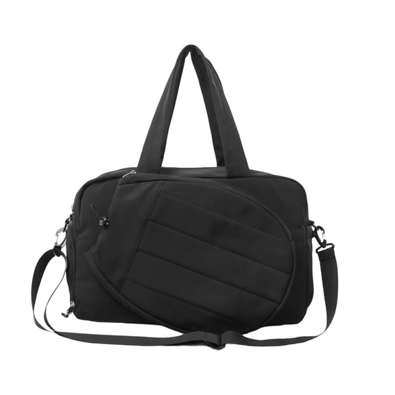 harayaa Multi-purpose Nylon Tennis And Sports Bag with Separate Shoe Compartment for Men Black