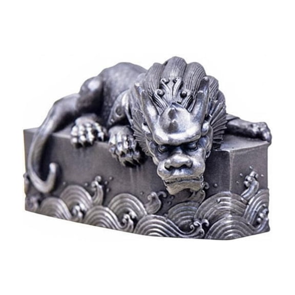 harayaa Mythical Creature Ornament Water Repelling Beast Figurine Resin Textured Surface Tea Table Desktop Display