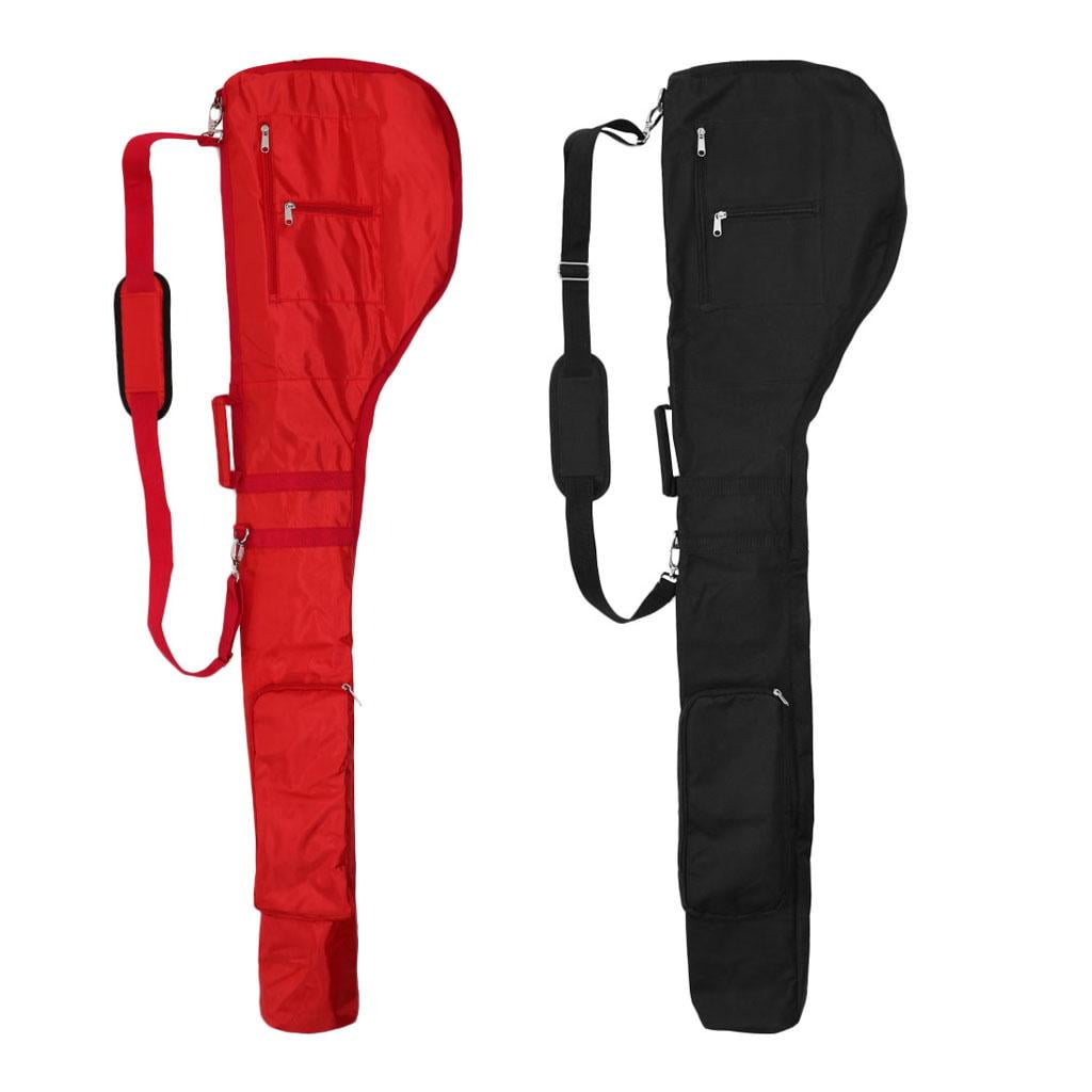 harayaa Pcs Golf Sunday Bag Travel Case Golf Club Cover Black Red