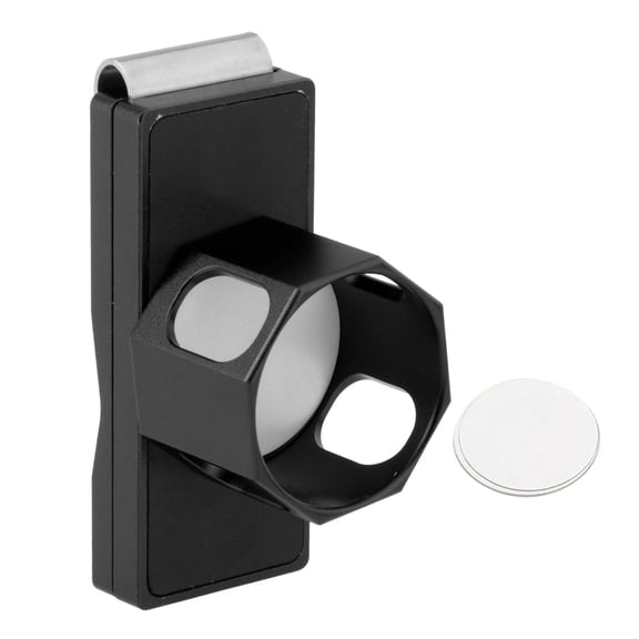 harayaa Pool Cue Chalk Holder Aluminum Practical Tool Portable Chalk Case Chalk Carrying Black