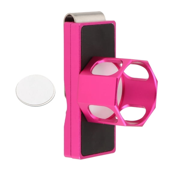 harayaa Pool Cue Chalk Holder Aluminum Practical Tool Portable Chalk Case Chalk Carrying Pink