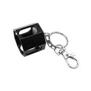 harayaa Pool Cue Chalk Holder Keychain Metal Lightweight Portable Chalk Storage Case Black