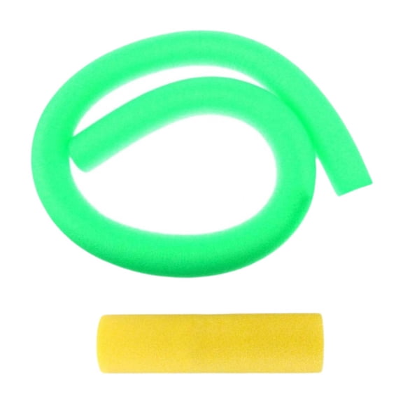harayaa Pool Noodle Reusable Water Floating Noodles Portable, Versatile, with Connector, Green Yellow