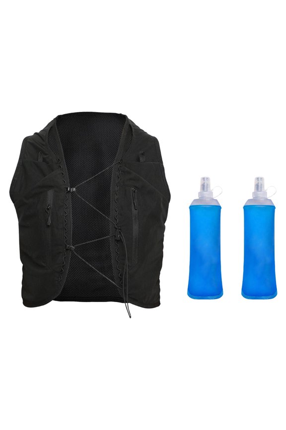 Running Vest Backpack with 2pcs 500ml Soft Flasks Running Gear XXL