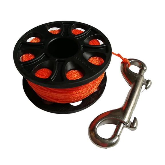 harayaa Scuba Diving Reel Double Ended Bolt Snap for Spearfishing Underwater Fishing Orange