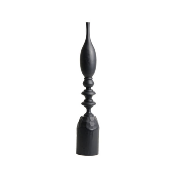 harayaa Sculpture with Pedestal Wooden Minimalist Abstract Slender Figurine Art Decor for Bookshelf Living Room Modern Home