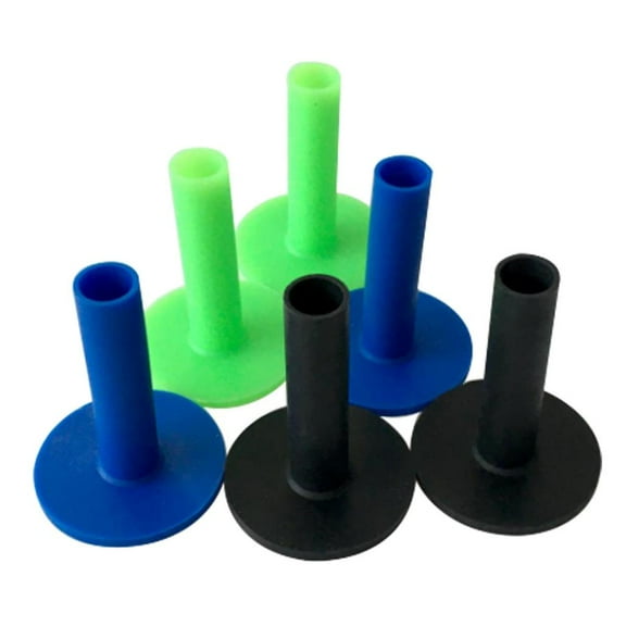 harayaa Set of 6 Golf Rubber Tee for Hitting Mat -Durable & Long Lasting - Various Sizes 75mm