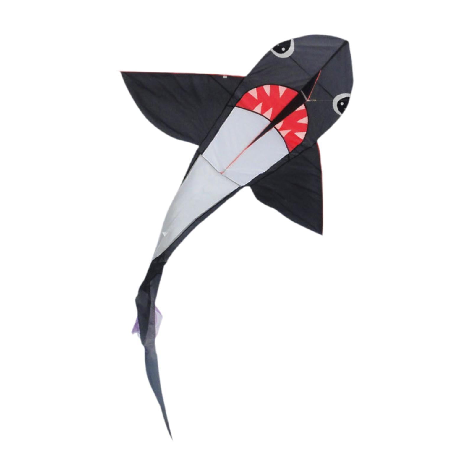 harayaa Shark Shaped Kite Colorful Relaxing Activity Easy Control Game Large Size Flying