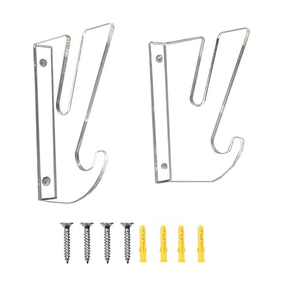 harayaa Skateboard Wall Mount Display Rack Surfboard Holder Stand for Skis Snowboard clear