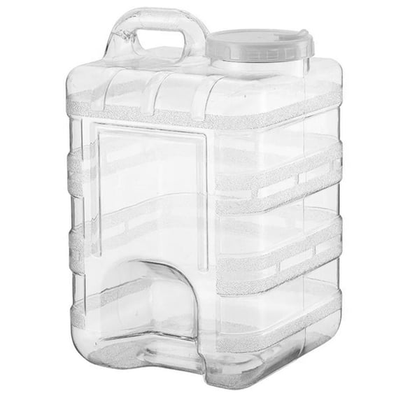 harayaa Square Plastic Large Capacity Water Bottle Tank Big Mouth Camping 20L